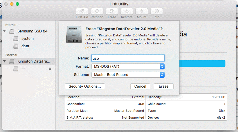 make a recovery disk for mac sierra